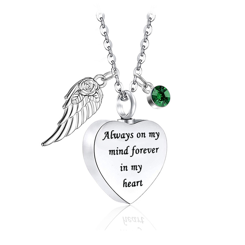 Karštai parduodamas nerūdijančio plieno gimimo akmens urnos karoliai, širdies formos urnos pakabukas, atminimo šeimos augintinių papuošalai