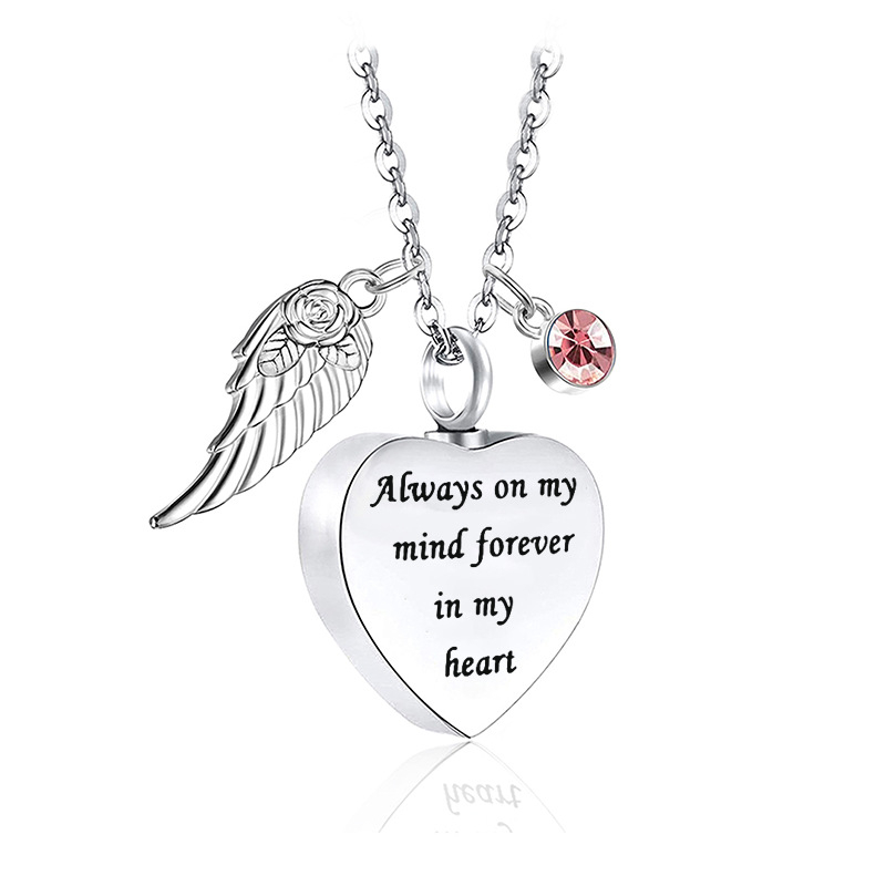 Karštai parduodamas nerūdijančio plieno gimimo akmens urnos karoliai, širdies formos urnos pakabukas, atminimo šeimos augintinių papuošalai