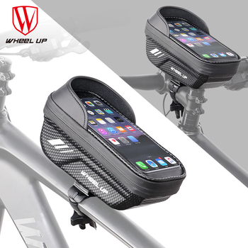 wheelup cross-border eva kõva kestaga jalgrattakott esitala kott mägironimiseks vihmakindel mobiiltelefonikott puutetundliku ekraaniga sadulakott ülemise toruga
