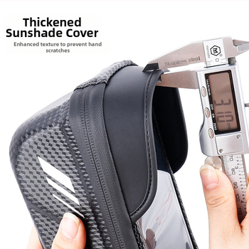 τσάντα ποδηλάτου Wheelup Crossborder Eva με σκληρό κέλυφος, τσάντα μπροστινής δοκού, αδιάβροχη για βουνό, τσάντα κινητού τηλεφώνου, τσάντα σέλας με οθόνη αφής στο πάνω μέρος