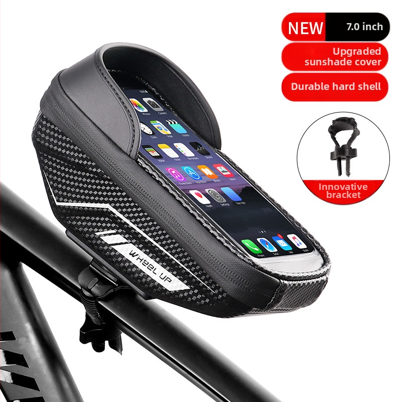 wheelup cross-border eva kõva kestaga jalgrattakott esitala kott mägironimiseks vihmakindel mobiiltelefonikott puutetundliku ekraaniga sadulakott ülemise toruga