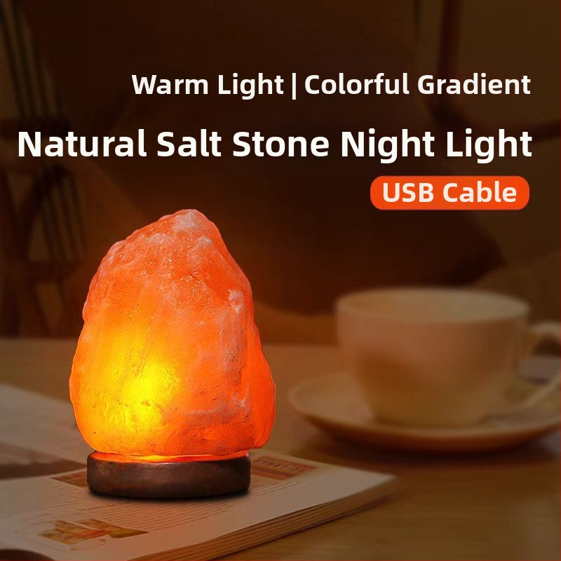 Производител на едро на лампа с минерална сол от хималайска розова сол, креативни нощни лампи, орнаменти, европейски лампи, здравословна защита на очите
