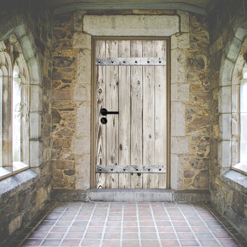 Simulatsioonilised retro puidust uksekleebised elutoa koridori trepile renoveeritud dekoratiivsed seinakleebised isekleepuv eemaldatav tapeet