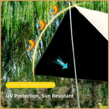 Päikesekindel hõbetatud taevakardin Vihmakindel taevakardin laos Paksendatud õues kasutamiseks mõeldud telkimiseks mõeldud piknikurannakardin Musta liimiga taevakardin