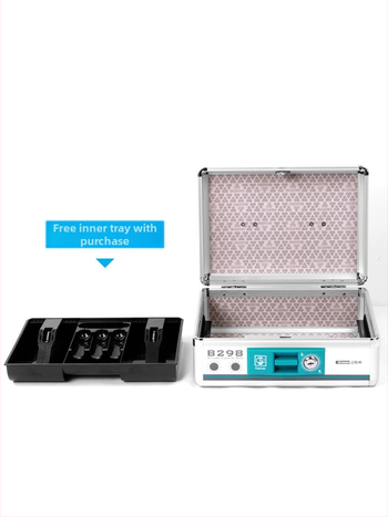 ALI6 κουτί αποθήκευσης από κράμα αλουμινίου με κλειδαριά, κουτί αποθήκευσης τιμαλφών, χρηματοκιβώτιο αρχείων πιστοποιητικών οικιακής χρήσης με φόρτωση χρημάτων