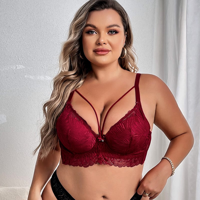 Új, plus size női melltartó, vékony pántos, szexi, csipkés, divatos, pufók lányos, állítható alsónemű melltartó