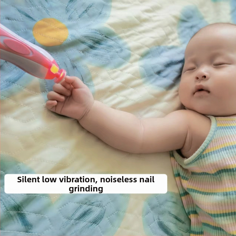 Нокторезачка за новородени Manna, бебешка нокторезачка, маникюрна шлифовъчна машина, тиха, безшумна електрическа нокторезачка