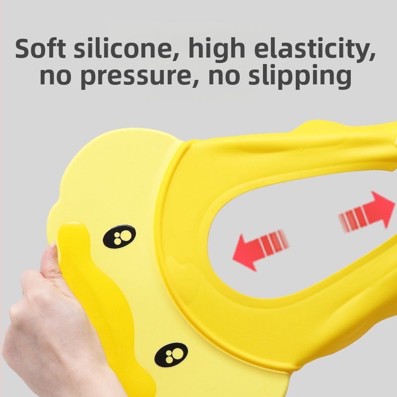 Бебешки шампоан Artifact Силиконова детска шапка за защита на ушите Регулируема бебешка шапка за бебешки душ Водоустойчива шапка за шампоан