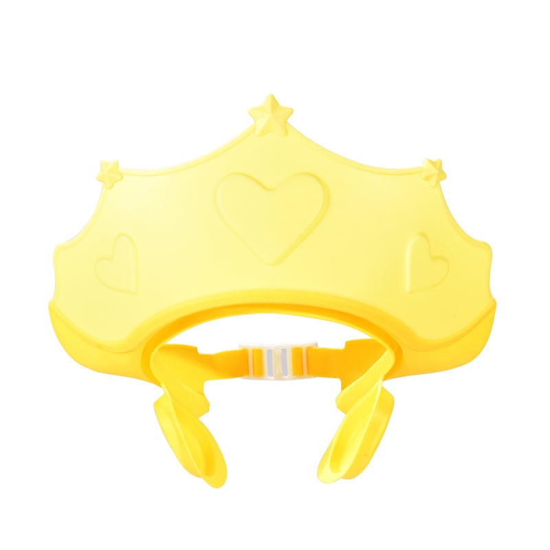 Zhiyan Mummy Crown ausu aizsargi, bērnu dušas cepure, šampūna cepure, šampūna cepure, dušas cepure mazulim, regulējama