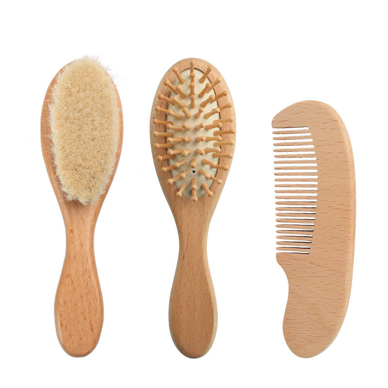 Vilnos šepetys Buko medienos kūdikių šepetys Vonios šepetys Vonios šepetys Masažinis plaukų šukos Buko medienos šukos su oro pagalve Plokščias šukos, tinkančios šukoms