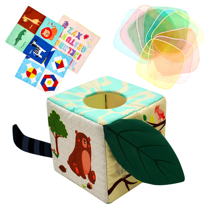 Piiriülene laste simulatsiooni imemispaberiga karp beebile rebenemisvaba paberist joonistusmänguasi 1-3-aastastele alusharidusriidest mänguasi