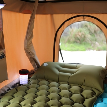 Piiriülene kuum müük välistingimustes telkimiseks täispuhutav magamismatt TPU ülikerge kaasaskantav munapesa niiskuskindel matt ühe teemandiga täispuhutav matt