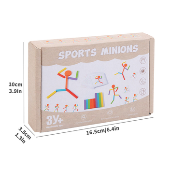 Разнообразие от креативни спортни игри с дървени човечета, образователно ранно образование, обучение за координация око-ръка, дървени детски играчки на едро