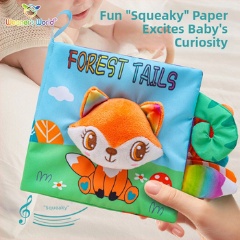 Nauja stereo uodegos audinio knyga, kūdikių ankstyvojo ugdymo lietimui skirta tyli knyga, skambančio popieriaus lytėjimo pažintinių žaislų gamintojas sandėlyje