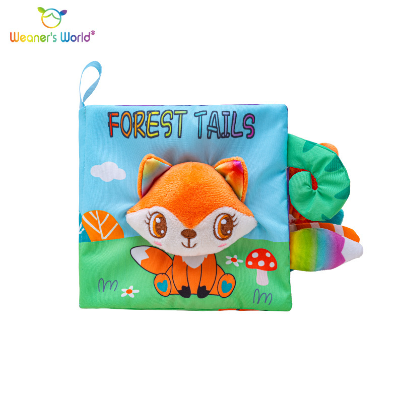 Nauja stereo uodegos audinio knyga, kūdikių ankstyvojo ugdymo lietimui skirta tyli knyga, skambančio popieriaus lytėjimo pažintinių žaislų gamintojas sandėlyje