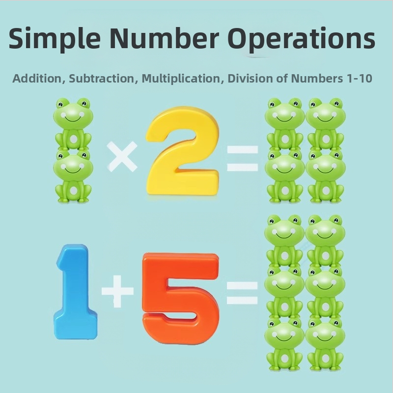 Детска дигитална жаба за баланс, играчка за ранно образование, развитие на интелигентността, бебешко когнитивно логическо мислене, обучение