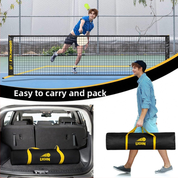 Nešiojamas „Pikleball“ tinklo stovas lauko teniso tinklams, skirtas vidaus ir lauko teniso tinklams