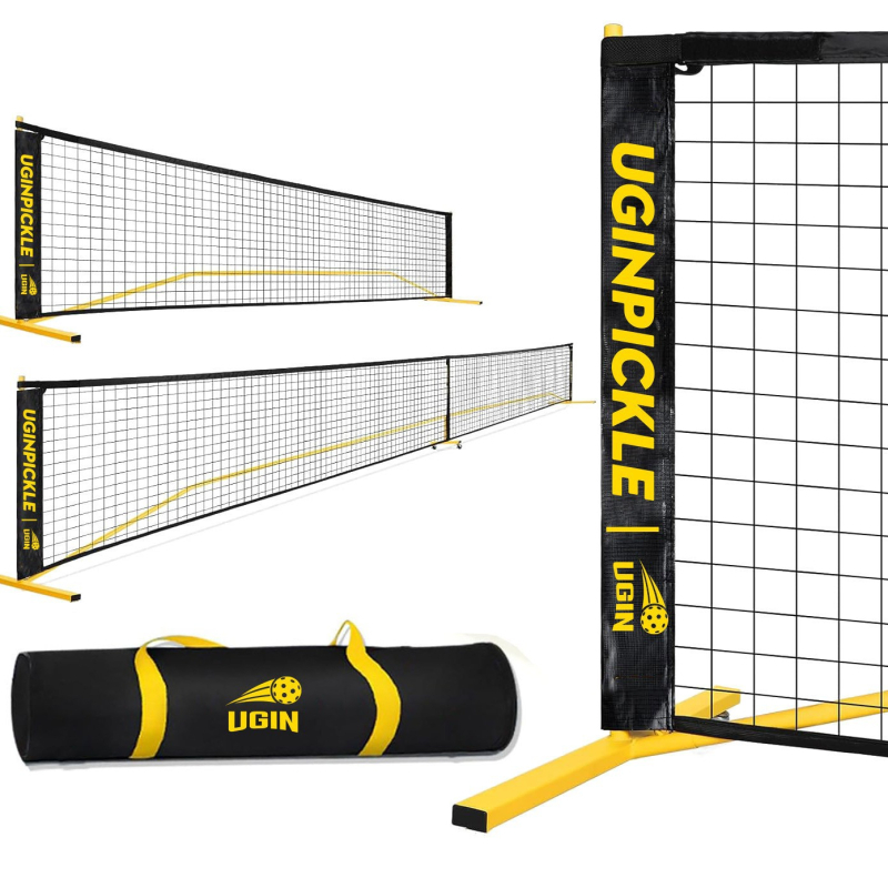 Nešiojamas „Pikleball“ tinklo stovas lauko teniso tinklams, skirtas vidaus ir lauko teniso tinklams