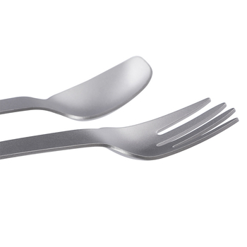 Gryno titano ryžių šaukštas Kempingo peilis ir šakutė Šaukštų rinkinys Daugiafunkcis trijų dalių rinkinys Titano šakutės Titano šaukštas Titano peilis Titano stalo įrankiai