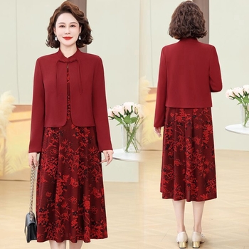 Νυφικό Άνοιξης και Φθινοπώρου 2024 Νέο Νυφικό Xi για την Πεθερά Ευγενικό Κοστούμι Δύο Τεμαχίων Γυναίκα Μητέρα Παρακολουθεί Νυφικό Φόρεμα