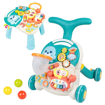 Multifunkcionális babakocsi, két az egyben babakocsi, tanulóasztal, gyermekek korai nevelési játékai