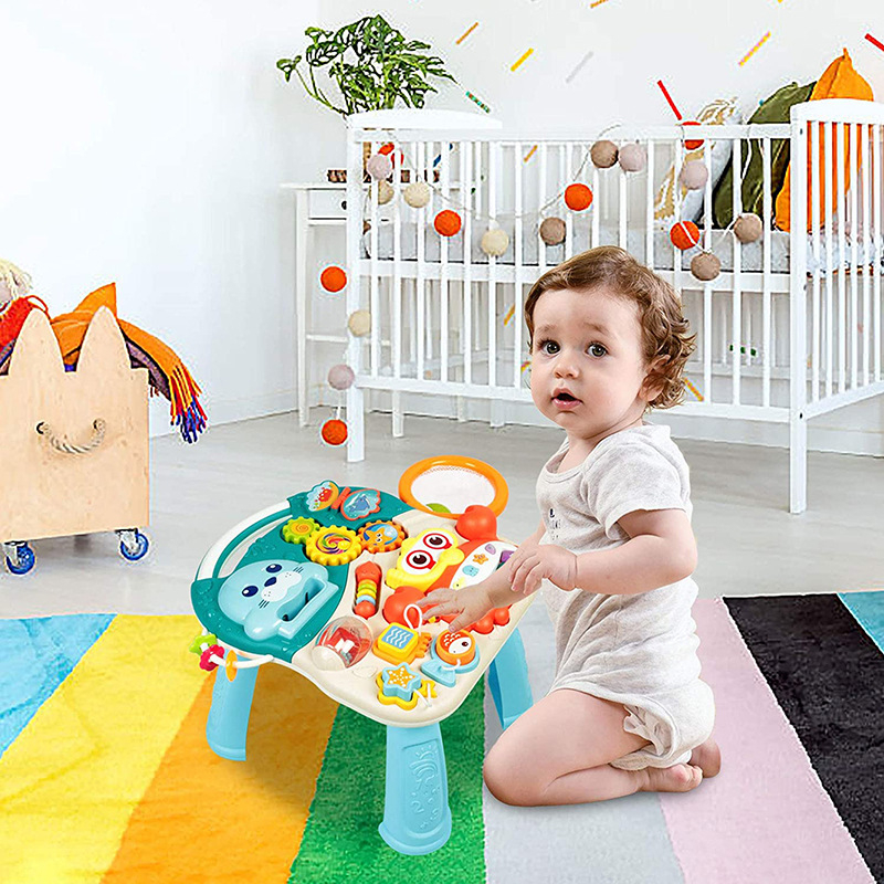 Multifunkcionális babakocsi, két az egyben babakocsi, tanulóasztal, gyermekek korai nevelési játékai