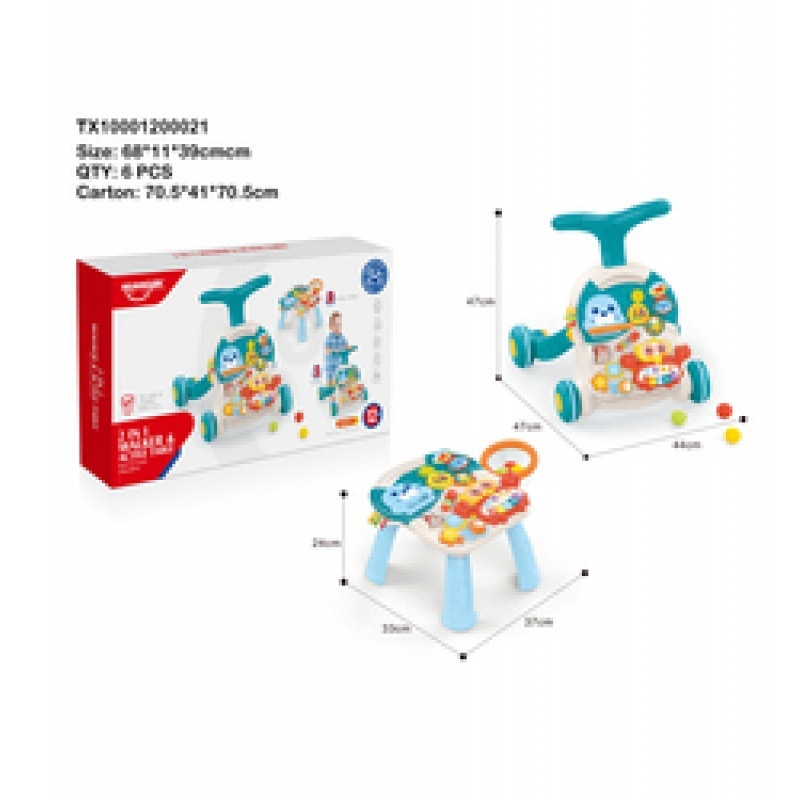 Multifunkcionális babakocsi, két az egyben babakocsi, tanulóasztal, gyermekek korai nevelési játékai