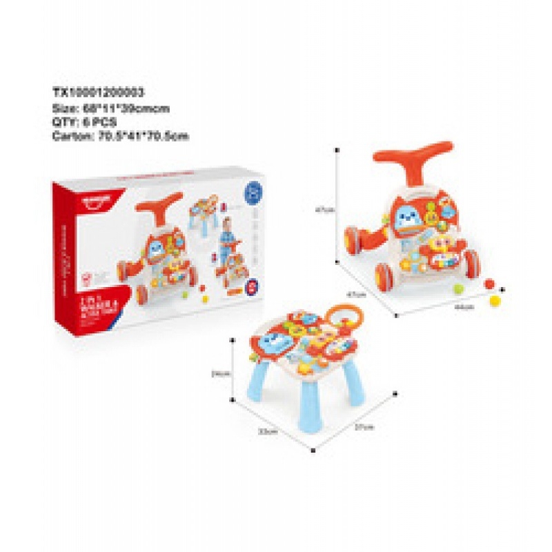 Multifunkcionális babakocsi, két az egyben babakocsi, tanulóasztal, gyermekek korai nevelési játékai