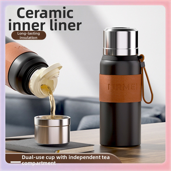∝Θερμός μεγάλης χωρητικότητας για παρασκευή τσαγιού, Σετ τσαγιού για άνδρες και γυναίκες, Φορητό φλιτζάνι τσαγιού για επιχειρήσεις και αθλήματα χονδρικής