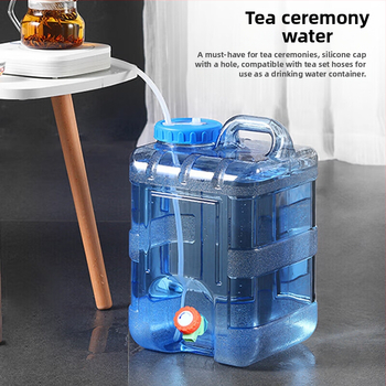 Meichu (maxcook) grynas kvadratinis kibiras geriamajam kibirui su čiaupu savarankiškai važiuojantis turistinis krepšys lauko reikmėms