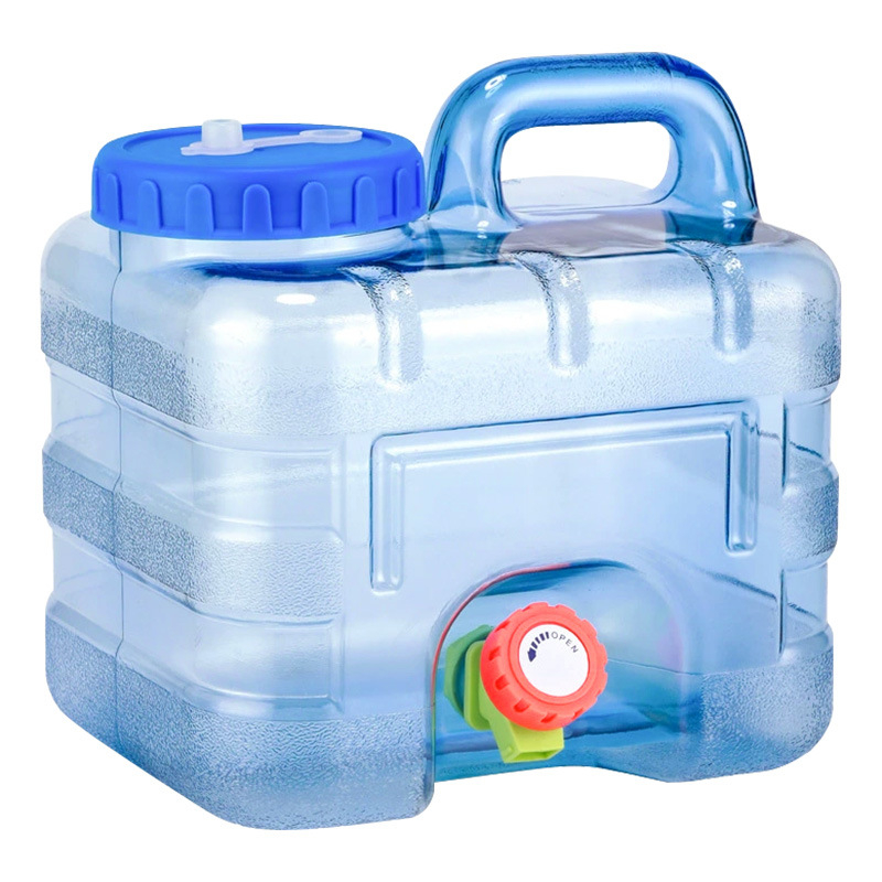 Meichu (maxcook) grynas kvadratinis kibiras geriamajam kibirui su čiaupu savarankiškai važiuojantis turistinis krepšys lauko reikmėms