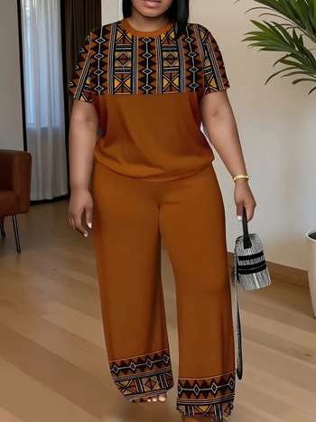 2025. aasta kevad- ja suvepiiriülene eripakkumine väliskaubandusele laos pluss-suuruses naiste ruudulise trükiga vabaajaülikonna tehase hulgimüük