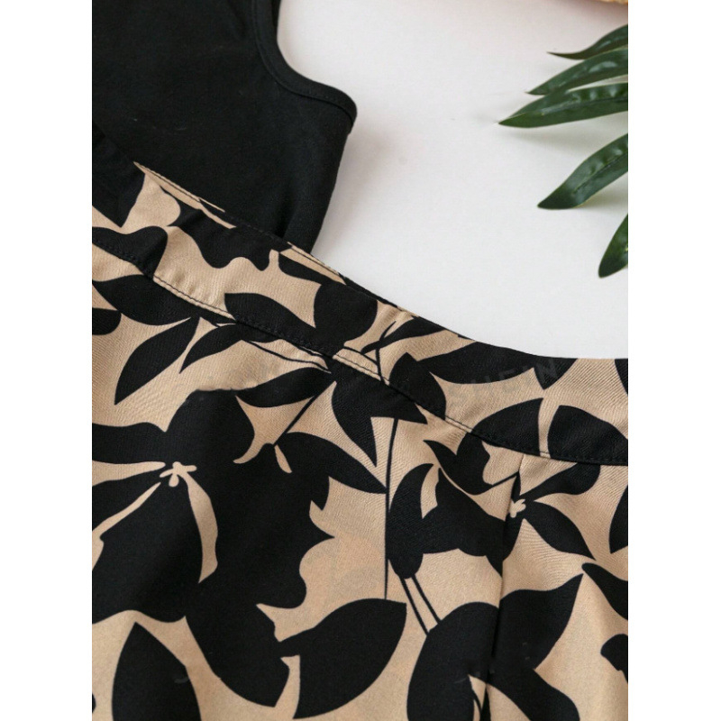 Amazoni naiste retromoodne A-lõikeline elastse vöökohaga leopardimustriga seelik 2025. aasta kevad- ja suvekollektsioonist, uus ja kõige lihtsam sobitada naiste seelikuga