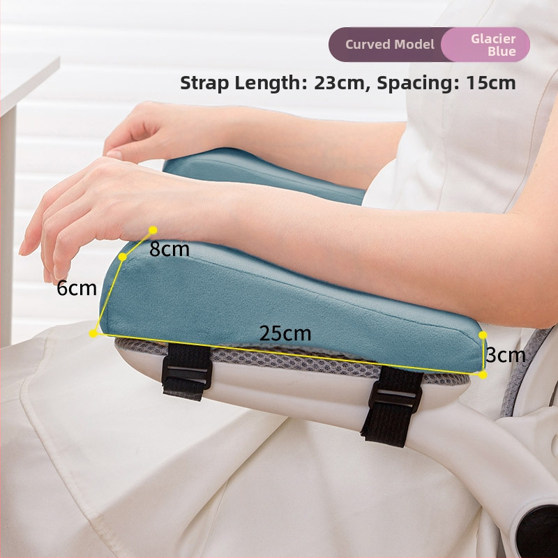 Kontoritooli käetoe padi, kõrgendav pehme käekaitse, pehme padi, padjapadi, mänguarvuti tooli istme käepadi