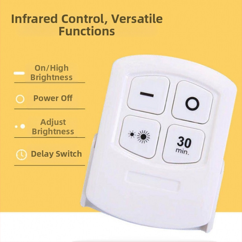 Gamyklinis tiesioginis COB belaidis nuotolinio valdymo pultas, naktinė lemputė, sieninė spintelė, mobiliojo telefono akių apsaugos lemputė namams
