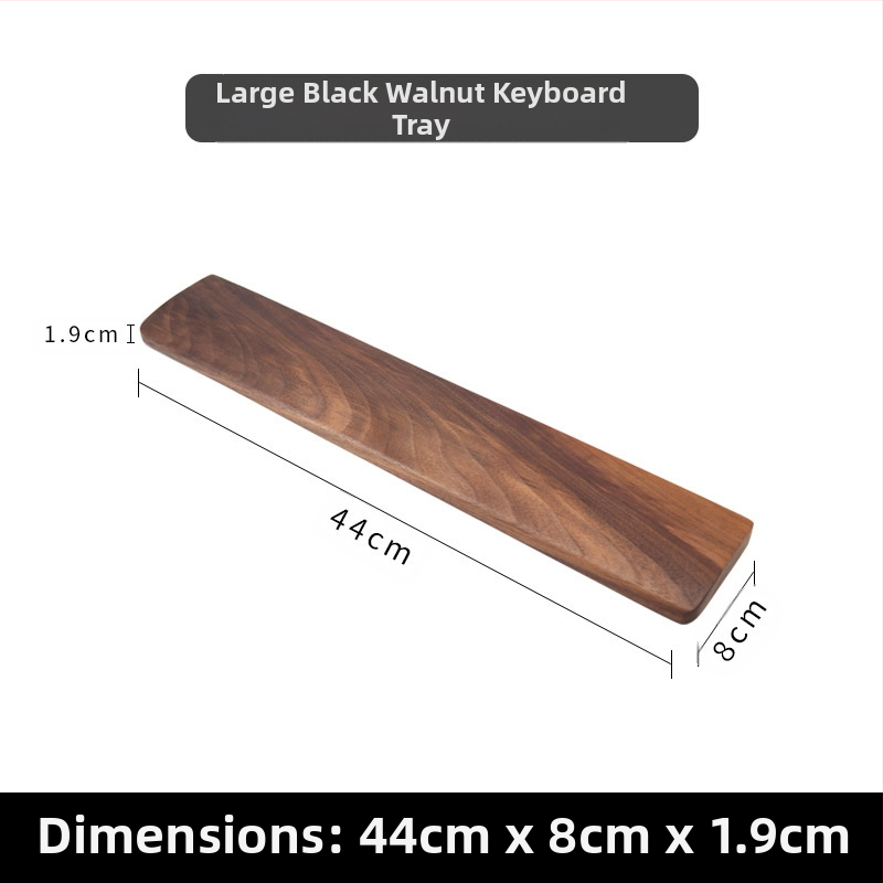 Klaviatuuri käetugi mustast pähklipuust täispuidust mehaaniline klaviatuuri käetugi puidust randmetugi hiiretugi kõrge randmepadi