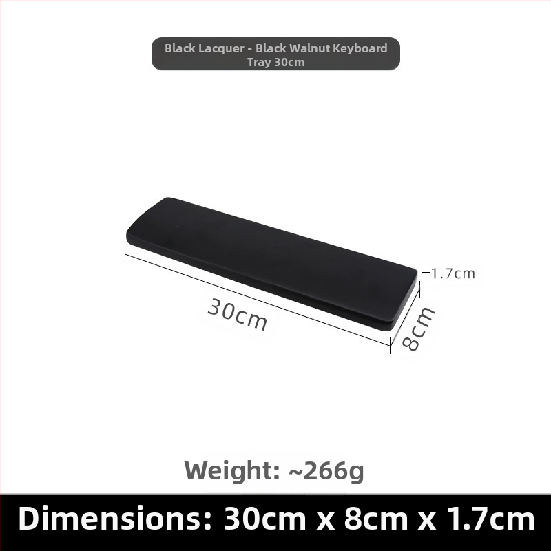 Klaviatuuri käetugi mustast pähklipuust täispuidust mehaaniline klaviatuuri käetugi puidust randmetugi hiiretugi kõrge randmepadi