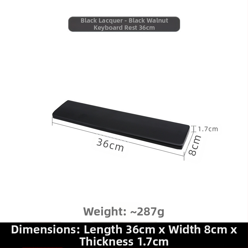 Klaviatuuri käetugi mustast pähklipuust täispuidust mehaaniline klaviatuuri käetugi puidust randmetugi hiiretugi kõrge randmepadi