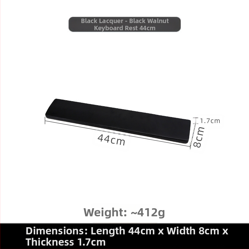 Klaviatuuri käetugi mustast pähklipuust täispuidust mehaaniline klaviatuuri käetugi puidust randmetugi hiiretugi kõrge randmepadi