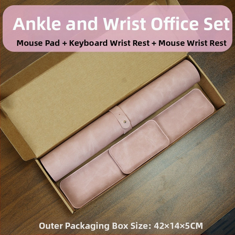 Hullu hobuse mustriga hiirematt, hiire randmetugi, klaviatuuri käetugi, kolmeosaline komplekt, nahast randmetugi, mäluvahust käetugi, randmetugi