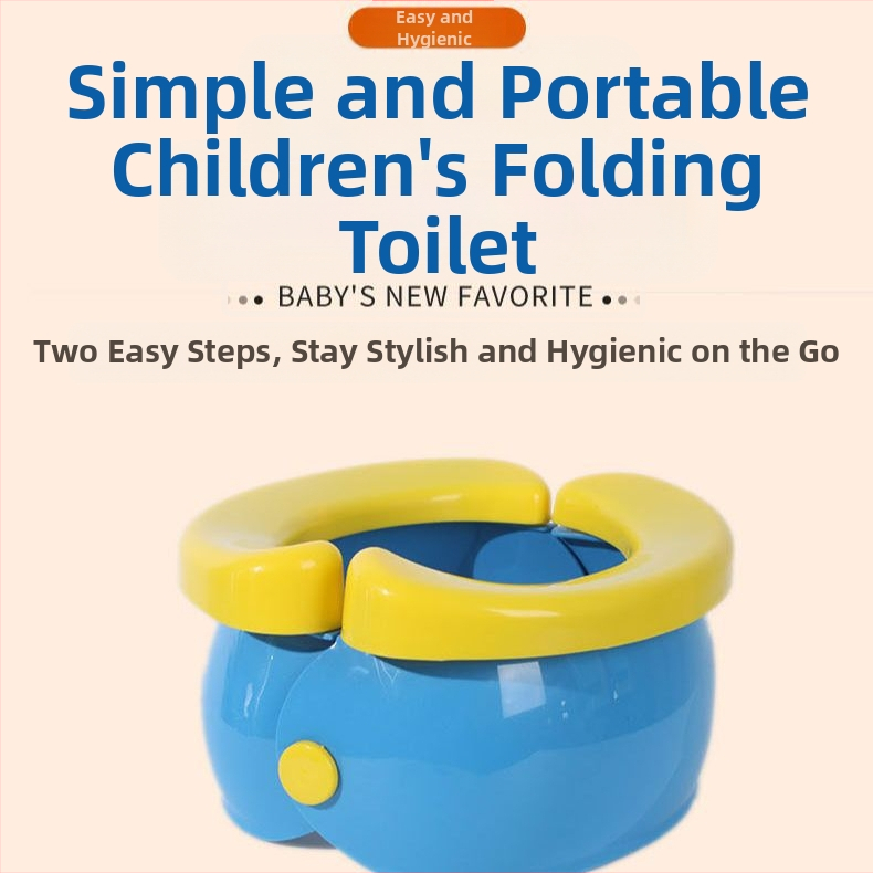 Detská vonkajšia skladacia malá toaletná stolička, prenosná detská pisoárová stolička, mužská a ženská detská cestovná toaleta do auta