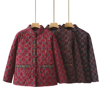 Λεπτά, χαλαρά, μικρά βαμβακερά ρούχα για τη μητέρα, φθινοπωρινό και χειμωνιάτικο γυναικείο βαμβακερό μπουφάν για μεσήλικες και ηλικιωμένους, για γιαγιάδες, μπουφάν από καθαρό βαμβάκι