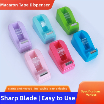 Macaron ragasztószalag tartó kis ragasztótartó kézi fiók kreatív asztali irodai írószerek színes szalaggép szalagvágó