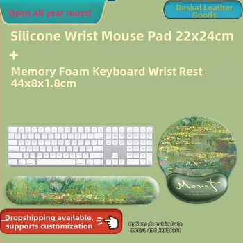 Monet õlimaali hiirematt Sleeping Lotus randmepadi käetugi klaviatuuripadi hiirematt meeste ja naiste randmepadi kontor