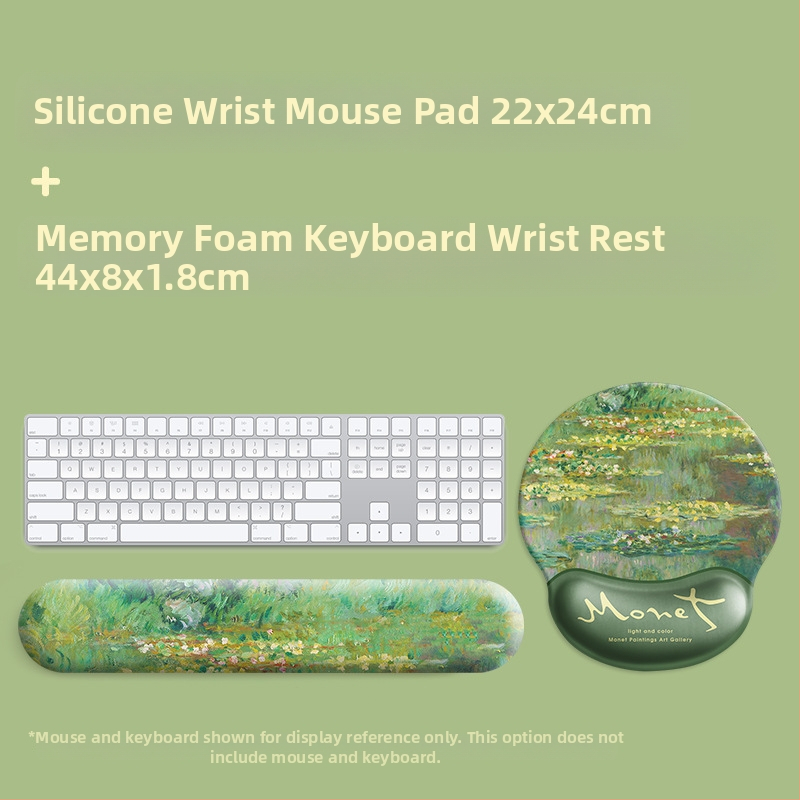 Monet õlimaali hiirematt Sleeping Lotus randmepadi käetugi klaviatuuripadi hiirematt meeste ja naiste randmepadi kontor