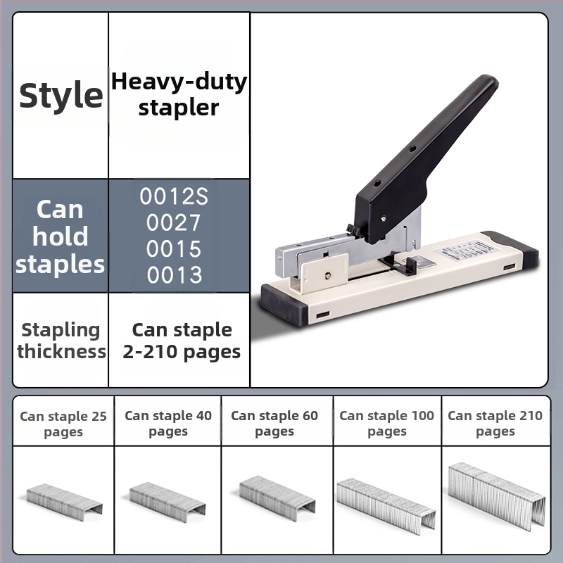 Darbą taupantis segiklis biurui, ilgas svirtis, plius dydžio segiklis, metalinis, didelis, tvirtas, sustorintas, daugiafunkcis