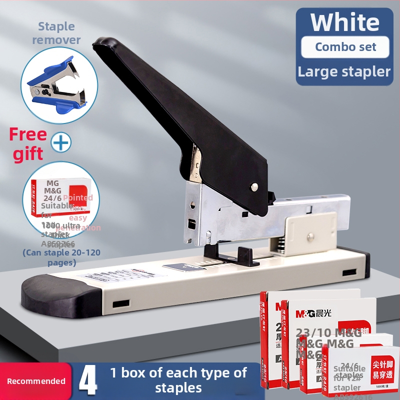 Darbą taupantis segiklis biurui, ilgas svirtis, plius dydžio segiklis, metalinis, didelis, tvirtas, sustorintas, daugiafunkcis