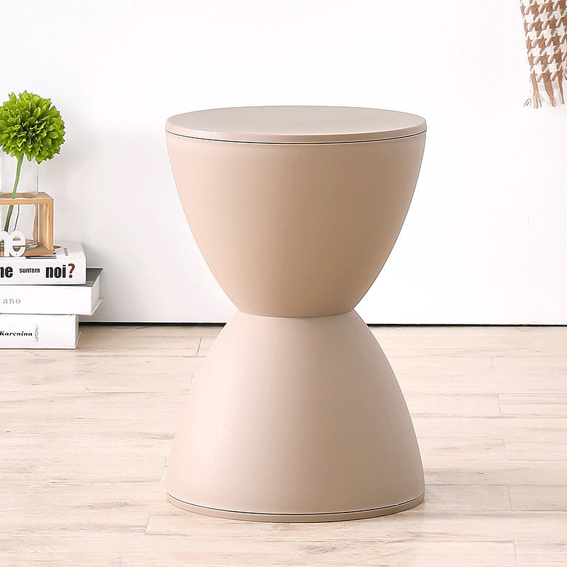 Plastikust tool, paksendatud majapidamise loominguline söögilaua tool, lihtne kõrge pink, Põhjamaade elutoa ümmargune Dengzi printsi tool