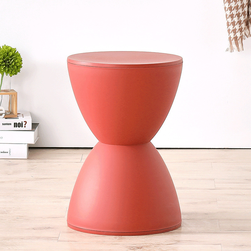 Plastikust tool, paksendatud majapidamise loominguline söögilaua tool, lihtne kõrge pink, Põhjamaade elutoa ümmargune Dengzi printsi tool