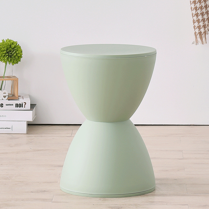 Plastikust tool, paksendatud majapidamise loominguline söögilaua tool, lihtne kõrge pink, Põhjamaade elutoa ümmargune Dengzi printsi tool